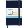 Moleskine Classic Notebook, Taccuino con Pagine Puntinate, Copertina Rigida e Chiusura ad Elastico, Formato Pocket 9 x 14 cm, Colore Blu Zaffiro, 192 Pagine