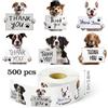 Generic 500 etichette adesive per cani da 3,8 cm con scritta Thank You (lingua italiana non garantita), etichette adesive per sostenere la mia piccola impresa, sigilli per buste, imballaggio, fai da te