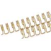 Craftelier - Kit di 2 spirali ad anelli doppi per rilegare album, quaderni, agende, calendari | Ideale per progetti di scrapbooking e artigianato | Ø 1,58 cm (5/8) - Colore oro