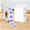 Generic Adesivo rotondo da 1/2 pollice con codice colore, 1000 adesivi, etichette adesive a forma di cerchio, lavanda per ufficio e casa