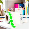 Generic Etichette adesive circolari da 3/4 di pollice, adesivo verde fluorescente, 1000 adesivi rotondi per codifica a colori, etichette a pois per ufficio e casa