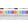 TWOHANDS Pennarelli cancellabili ad acqua, Pennarelli per lavagna bianca con punta ultra fine, Poco odore, Penne lavagna bianca cancellabile, 12 colori assortiti, 20703 (Confezione da 2)
