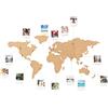 Luckies of London Corkboard Map - Mappamondo in sughero autoadesivo con puntine - Idea regalo viaggio