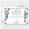 GHIBLI Biglietto Auguri 25 Anni Matrimonio, Regalo Personalizzato Nozze d'Argento | Certificato 25° anniversario di matrimonio da compilare, grande e originale attestato A4 stile pergamena con busta abbinata