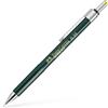 FABER-CASTELL - Matita a scatto TK-FINE 9713 0,35 mm HB verde | Tracciatura precisa grazie alla guida rigida della mina e alla gomma integrata
