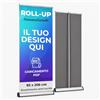 Cimpress Roll Up Personalizzato 85 x 206 cm, Banner Retrattile Premium | Personalizza il tuo espositore avvolgibile con logo o testo per fiere, mostre, conferenze e attività promozionali