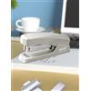 Generic Cucitrice per scrivania, portatile, resistente, per ufficio, casa, capacità 20 fogli, antiscivolo (grigio)