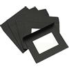 Generic Buste con finestra a faccia intera, confezione da 10 pezzi, 10 cm, trasparenti, su entrambi i lati, per dichiarazioni postali, foto, cataloghi, nero