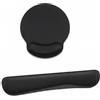 Generic Set di 2 poggiapolsi per tastiera e mouse, set di accessori da scrivania ergonomici con morbido cuscino in memory foam per tastiera del computer e uso in ufficio, tappetino da scrivania con base