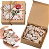 Peosaard Cassetta delle lettere d'amore, 1Set Love Letter Box con buste 4x4x2 pollici piccoli carte fai -da -te note regali per lui il suo gioco per coppie a lunga distanza Provviste romantiche, gioco