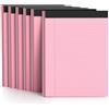 AILZFEI Blocchi legali rosa, 21 x 28 cm, confezione da 6 blocchi per appunti a righe strette blocco note perforato 8,5 x 11 blocchi di carta 300 fogli