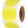 Generic Etichette adesive termiche rotonde da 3,8 cm, 500 pezzi, per stampante termica diretta, per ufficio, aula azienda, colore giallo