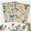 Generic 2 pezzi custodie per libri a forma di colibrì e fiori, con cerniera e tasca frontale, in tela, 29,2 x 22,4 cm, protezione copertina libri per amanti degli uccelli, regalo per lettori, donne, amiche