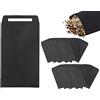 KAPSING 100 Pezzi Nero Piccoli Sacchetti Carta Kraft Autoadesiva Sacchetti Semi Mini Buste per Semi, Salari, Monete (10 x 6 cm/3,9 x 2,4 pollici)