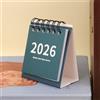 Generic Mini calendario da scrivania 2026, agenda giornaliera strappabile, calendario da tavolo, organizzazione giornaliera per lista delle cose da fare, calendario a spirale 2026, colore blu