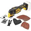 DEWALT DCS355N-XJ Utensile Multi-Funzione ad oscillazione, motore Brushless, in scatola di cartone senza batteria e caricabatterie, 18 volts