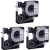 Veebmys 3 Rotoli Nastro Etichette Compatibile D1 45013-12mm x 7m Nero Su Bianco - Per Dymo S0720530 | Per Etichettatrici Labelmanager 160, 210D, 280, 360D, 420P, Pnp & Labelpoint Serie (3)