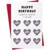 Generic Biglietto di auguri di compleanno da grattare, design divertente con | Biglietto interno bianco 14 cm x 20,3 cm per partner compleanno auguri d'amore