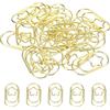 Generic Clip di carta a forma di stella carine decorative divertenti segnalibri 2,3 cm tono oro per organizzare ufficio casa, confezione da 20