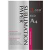 A-SUB Carta per sublimazione A4, 210 x 297 mm, 100 fogli, Compatibile con stampanti a sublimazione EPSON, SAWGRASS, RICOH, BROTHER