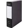 Pryma Registratore Raccoglitore Ufficio con Leva - Raccoglitore Protocolli A4 Robusto per Documenti (Nero, D8)