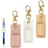 Generic 3 cordini portapenne, portachiavi anti-smarrimento, porta badge, cordino per penna, pelle PU e lega di zinco, adatto per infermieri, corrieri, insegnanti, impiegati (bianco, rosa, giallo)