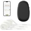 SUPVAN E10 Etichettatrice Bluetooth con 3 Nastri, Nero | Etichette continue/fustellate impermeabili, modifica App, ricaricabile, senza inchiostro, uso domestico/scolastico/ufficio