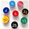Generic Confezione da 100 targhette numerate da appendere, numerate, numerate, per alveare, colore nero e giallo