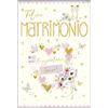 ARKRAFT Biglietti auguri matrimonio 17 x 12 cm biglietto con portasoldi e finitura in oro (M12)