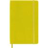 Moleskine Taccuino Moleskine Classic con Pagine a Righe, Copertina Rigida in Seta e Chiusura Elastica, Formato Tascabile, Colore Giallo Fieno