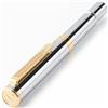 Scriveiner Rollerball EDC Cromata Argento di lusso, splendida penna tascabile pesante finitura Placcato in Vero Oro, miglior regalo per uomini e donne, ricarica tedesca Schmidt, Silver Chrome