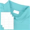 Generic 30 etichette autoadesive bianche in tessuto per abbigliamento, 1,27 x 3,5 cm, etichette autoadesive per nome, scrivibili in lavatrice e asciugatrice, impermeabili, per scuola, casa, asilo nido, case