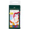 Faber-Castell - Pitt Artist Pen Brush, set da 6 | Pennarelli a punta pennello con inchiostro da disegno resistente all'acqua per schizzi, illustrazioni e calligrafia