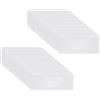 Generic 50 etichette autoadesive rimovibili, 7,6 x 2,5 cm, in plastica, con carta, per cestini, dispense, cassette postali, armadietti
