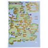 Maps International 92 Club Football Grounds 2026-27 - 29 x 42 cm | Maps International - Mappa da viaggio da collezionare e grattare