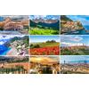 Fotografie Torsten Ackermann Set di cartoline Italia: 9 biglietti individuali (biglietti di auguri) - foto da Roma Venezia Dolomiti Cinque Terre Firenze Toscana Costiera Amalfitana