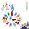 Generic Set di 60 piccole clip multiuso in plastica per borse da cucina e ufficio, impugnatura di tenuta leggera per uso domestico artigianale