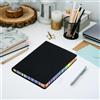 Generic Lined Notebook Journal, 200 Pages A6 5.7 X 4.1 Softcover Writting Journal，80gsm Thick Paper, black Faux Cover for Women Writing Work Office Business with Inner Pocket