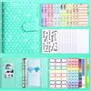 Generic PU Leather Mini Budget Binder, 6-Ring Budget Book Cash Envelopes Money Saving Binder, Compact Savings Challenges Book for Budgeting Planner(Green)
