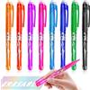ARIEL-GXR 8 penne a sfera cancellabili, penne gel, 0,5 mm, adatte per bambini e studenti, 8 colori diversi