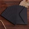 Generic Confezione da 10 mini buste per biglietti regalo, 10,2 x 7 cm, piccole buste per vacanze, matrimoni, compleanni e banchetti - nero