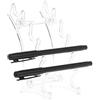 TopHomer Espositore per penne, in acrilico, con scomparti multipli, trasparente, portapenne, pennelli da trucco, organizer per sigarette, organizer per casa, ufficio o negozio 6 Holders Trasparente