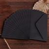 Generic Confezione da 20 mini buste per biglietti regalo, 10,2 x 7 cm, piccole buste per vacanze, matrimoni, compleanni e banchetti - nero