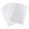 Generic 100 cartelline portadocumenti trasparenti formato A4, in plastica impermeabile, per organizzare