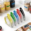 Generic Nastro per etichette goffrato, etichette di ricambio in plastica compatibile con stampante Dymo Label e E975 Omega S, 9 mm x 3 m, rosso/giallo/blu/verde/nero, confezione da 5