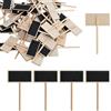 Hontaog 50 targhette per scrivere, mini lavagne, targhette per scrivere cibo, buffet, cartellini per formaggio, etichette per prezzi, torte alimentari, B