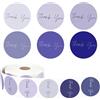 Generic 500 adesivi di ringraziamento da 3,8 cm per piccole imprese, forniture aziendali, imballaggio, buste, confezioni regalo e artigianato, semplici ed eleganti, etichette rotonde per scuola, aula e