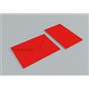 PARTYLANDIA 10 Buste e Cartoncini in blister 8,5x13,5 cm (Rosso)