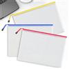 Generic 3 confezioni di buste portadocumenti in rete con cerniera A4, in plastica, per ufficio, viaggio, materiale scolastico, organizzazione domestica e archiviazione