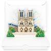 Edition Colibri Biglietto pop-up Notre-Dame Paris, biglietto di auguri 3D e confezione regalo per viaggi di Parigi e gite in città, buono da viaggio per uomini, donne e coppie, biglietto per vacanze e regali in
